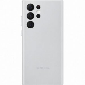 Samsung Galaxy S22 Ultra SM-S908B Leather Cover - EF-VS908LJEGWW - Light Gris