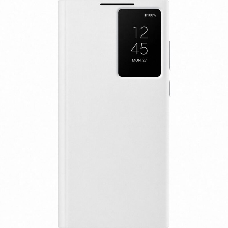 Samsung Galaxy S22 Ultra SM-S908B Smart Clear View Cover - EF-ZS908CWEGEE - Blanc 2 Samsung Galaxy S22 Ultra SM-S908B Smart Clear View Cover - EF-ZS908CWEGEE - Blanc