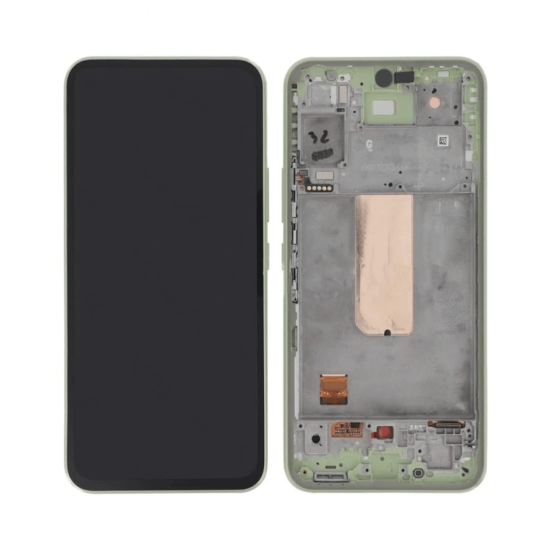 Écran LCD + Tactile Avec Cadre Samsung Galaxy A54 SM-A546B - GH82-31231C/GH82-31232C - Vert 2 Écran LCD + Tactile Avec Cadre Samsung Galaxy A54 SM-A546B - GH82-31231C/GH82-31232C - Vert