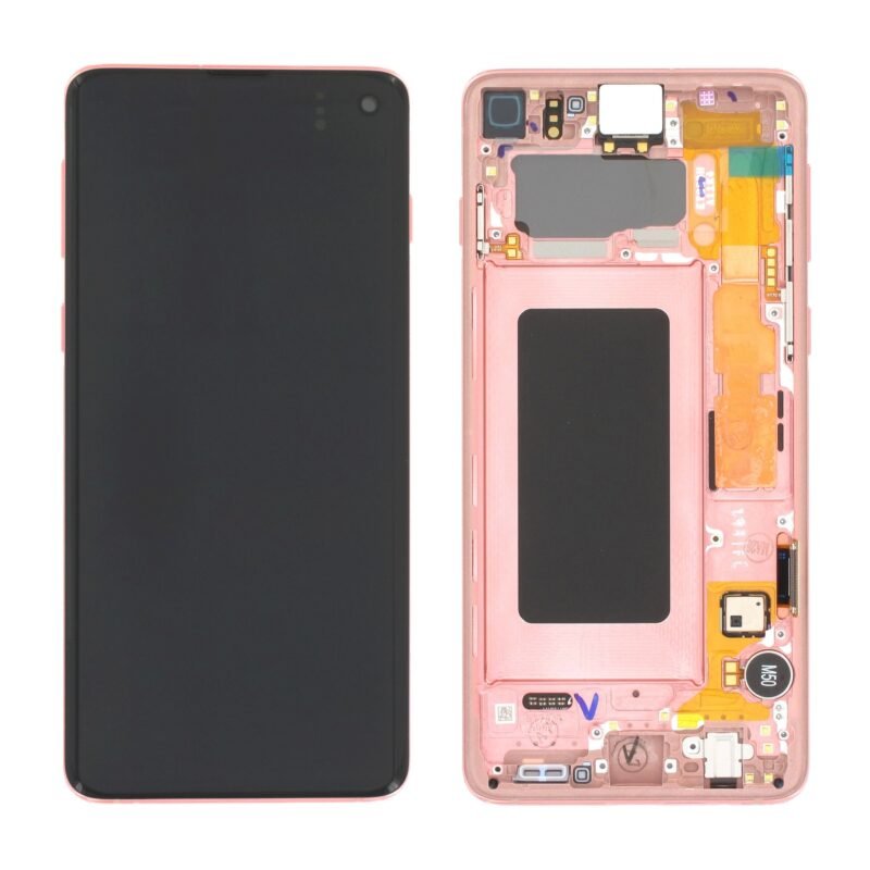 Écran LCD Tactile avec Cadre Samsung G973F Galaxy S10 - GH82-18835D/GH82-18850D - Rose