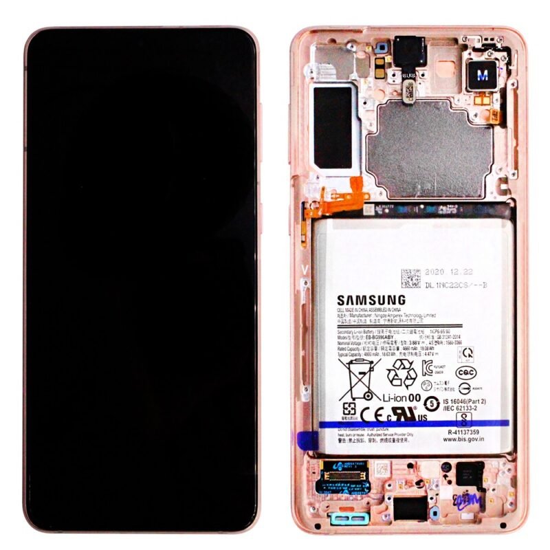 Écran LCD + Tactile Avec Cadre Samsung Galaxy S21 Plus SM-G996B - GH82-24555B/GH82-24744B - Avec Batterie - Violet