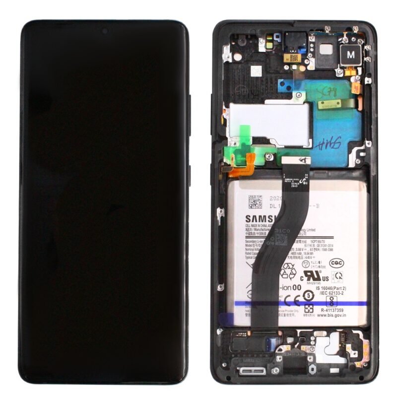Écran LCD Tactile avec Cadre Samsung Galaxy S21 Ultra SM-G998B - GH82-24591A/GH82-24925A - Avec Batterie - Noir 2 Écran LCD Tactile avec Cadre Samsung Galaxy S21 Ultra SM-G998B - GH82-24591A/GH82-24925A - Avec Batterie - Noir