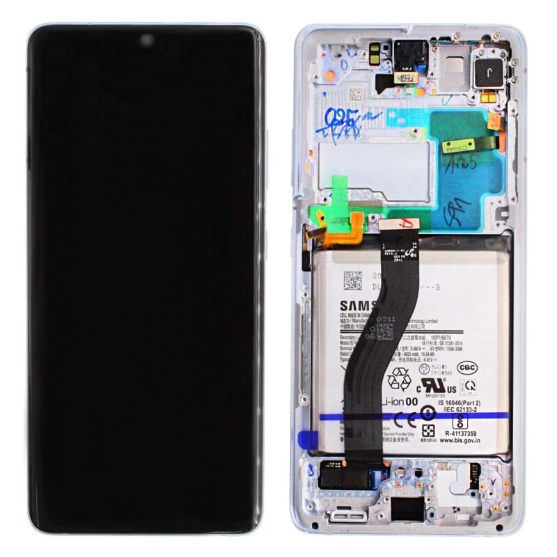 Écran LCD Tactile avec Cadre Samsung Galaxy S21 Ultra SM-G998B - GH82-24591B/GH82-24925B - Avec Batterie - Argent 2 Écran LCD Tactile avec Cadre Samsung Galaxy S21 Ultra SM-G998B - GH82-24591B/GH82-24925B - Avec Batterie - Argent