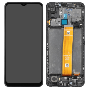 Écran LCD + Tactile Avec Cadre Samsung Galaxy M12 SM-M127F - GH82-25043A/GH82-25042A - Noir