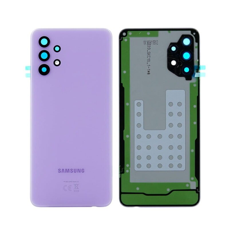Cache arrière Samsung Galaxy A32 5G SM-A326B - GH82-25080D - Violet 2 Cache arrière Samsung Galaxy A32 5G SM-A326B - GH82-25080D - Violet