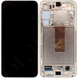 Écran LCD + Tactile Avec Cadre Samsung Galaxy S23 Plus SM-S916B - GH82-30477B/GH82-30476B - Cream