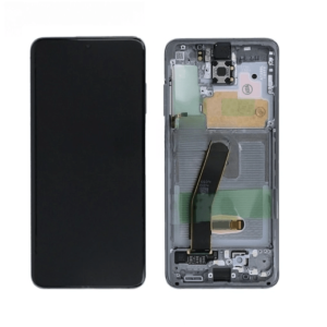 Écran LCD + Tactile Avec Cadre Samsung G980F Galaxy S20/G981F Galaxy S20 5G - GH82-31432A/GH82-31433A - (No Camera) - Cosmic Gris