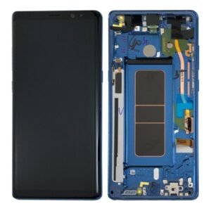 Écran LCD + Tactile Avec Cadre Samsung N950F Galaxy Note 8 Écran GH97-21065B/GH97-21066B Bleu