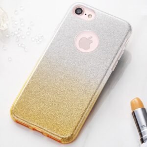 Fshang iPhone 7/iPhone 8/iPhone SE (2020) Coque TPU - Rose Gradient Series - Gold