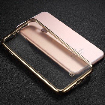 Fshang iPhone 7/iPhone 8/iPhone SE (2020) Coque TPU - Q Color Gradient - Gold 2 Fshang iPhone 7/iPhone 8/iPhone SE (2020) Coque TPU - Q Color Gradient - Gold