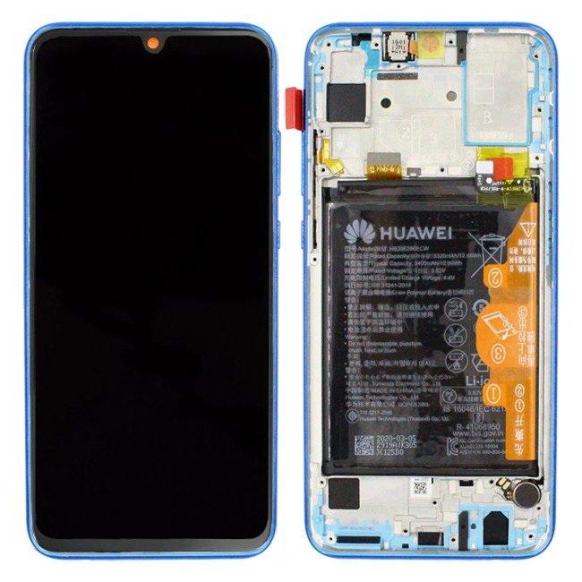 Écran LCD Tactile Avec Cadre Honor 20e (HRY-L21D) - Incl. Batterie Et Pièces - 02353QEN Bleu 2 Écran LCD Tactile Avec Cadre Honor 20e (HRY-L21D) - Incl. Batterie Et Pièces - 02353QEN Bleu