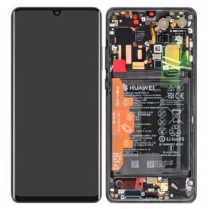Écran LCD + Tactile Avec Cadre Huawei P30 Pro (VOG-L29)/P30 Pro New Edition (VOG-L29) - Incl. Batterie Et Pièces 02352PBT Noir