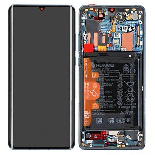 Écran LCD + Tactile Avec Cadre Huawei P30 Pro (VOG-L29) - 02353DGJ/02355MUQ - Incl. Batterie Et Pièces - Mystic Bleu 2 Écran LCD + Tactile Avec Cadre Huawei P30 Pro (VOG-L29) - 02353DGJ/02355MUQ - Incl. Batterie Et Pièces - Mystic Bleu