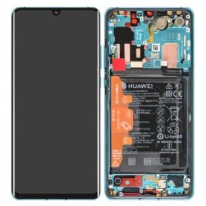 Écran LCD + Tactile Avec Cadre Huawei P30 Pro (VOG-L29)/P30 Pro New Edition (VOG-L29) - Incl. Batterie Et Pièces 02352PGE Bleu