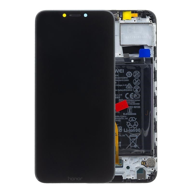 Honor Play (COR-L29) Écran LCD + Tactile Avec Cadre Incl. Batterie Et Pièces 02351YXV Noir