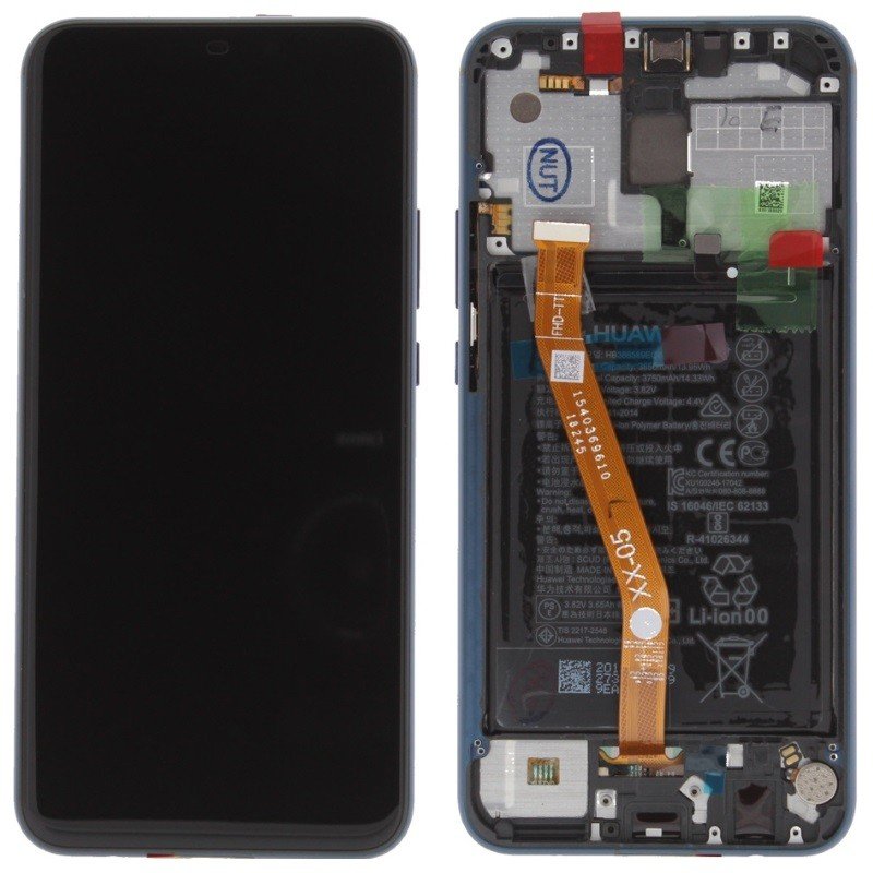 Huawei Mate 20 Lite (SNE-L21) Écran LCD + Tactile + Cadre 02352DKM/02352GTT Bleu
