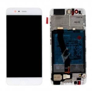 Écran LCD + Tactile Avec Cadre Huawei P10 - Incl. Batterie Et Pièces 02351DQN/02351GVS/02351ENH Blanc