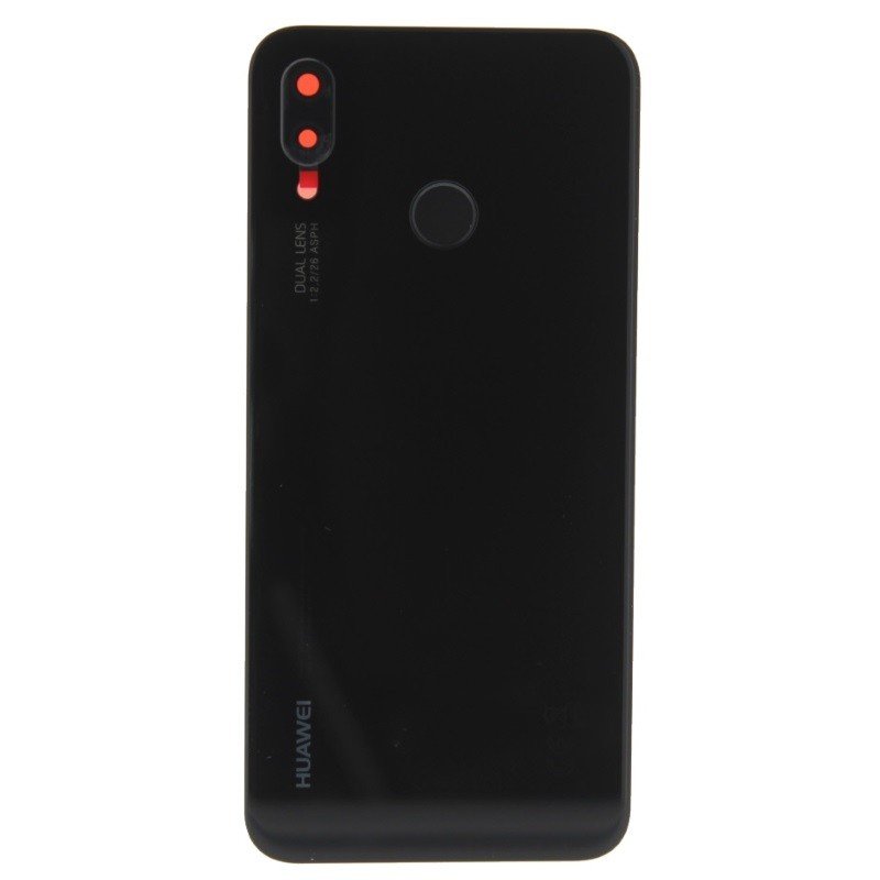 Huawei P20 Lite (ANE-LX1) Cache arrière Avec Objectif et Capteur d'empreintes digitales 02351VPT/02351VNT Noir