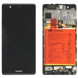 Écran LCD + Tactile Avec Cadre Huawei P9 - Incl. Batterie Et Pièces 02350RPT Noir
