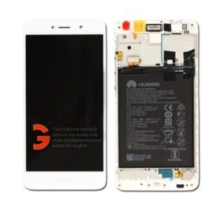 Écran LCD + Tactile Avec Cadre Huawei Y7 - Incl. Batterie Et Pièces 02351GJV  Argent