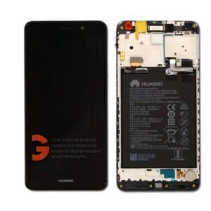 Écran LCD + Tactile Avec Cadre Huawei Y7 - Incl. Batterie Et Pièces 02351HSB  Noir