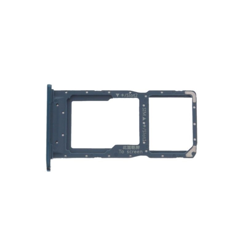 Tiroir Carte SIM Huawei P Smart (2019) (POT-LX1)/P Smart+ (2019) (POT-LX1T)/P Smart (2020) (POT-LX1A) - 51661LDD - Bleu