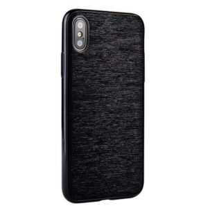 Samsung G955F Galaxy S8 Plus - Sulada Slim Brush Coque TPU - Noir