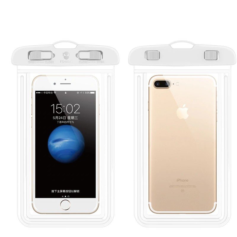 Fshang - Universal - Waterproof Case - Blanc 2 Fshang - Universal - Waterproof Case - Blanc