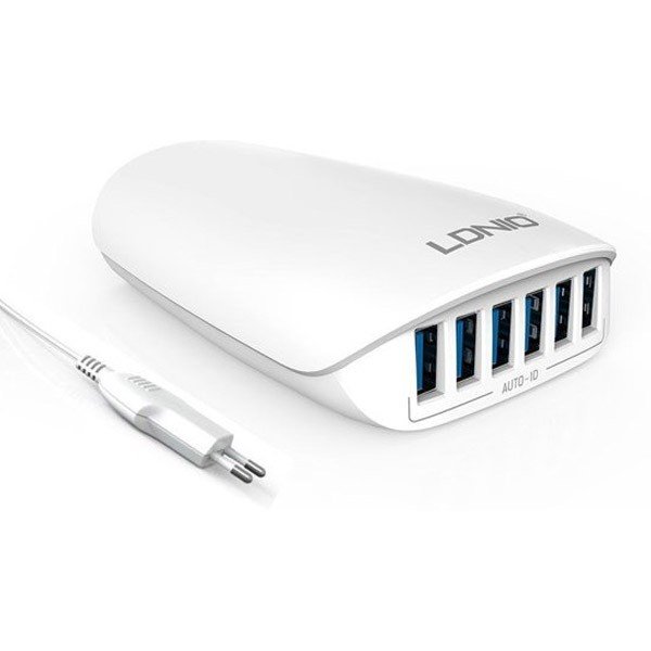 LDNIO - 6 Port USB Desktop Charger - A6573 - Blanc 2 LDNIO - 6 Port USB Desktop Charger - A6573 - Blanc