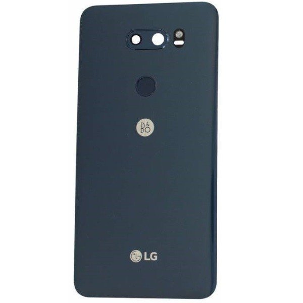 LG V30 (H930) Cache arrière incl. Objectif, Adhesive Tape Et Capteur d'Empreintes Digitales Bleu ACQ89735044