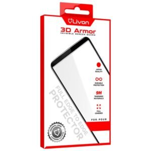 Livon Huawei Y6 (2019) (MRD-LX1)/Y6 Pro (2019) (MRD-LX2) Film Verre Trempé 3D Armor - Noir