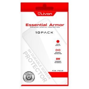 Livon Apple iPhone 7/iPhone 6G/iPhone 6S/iPhone 8/iPhone SE (2020) Film Verre Trempé Paquet de 10  pièces