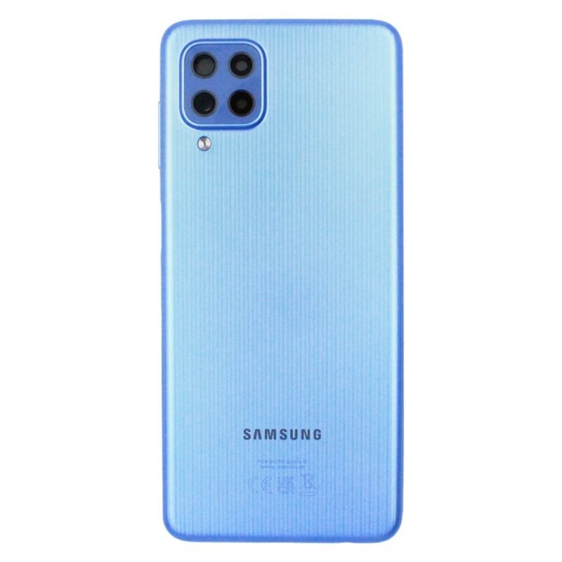 Cache arrière Samsung Galaxy M22 SM-M225F - GH82-26674C - Bleu 2 Cache arrière Samsung Galaxy M22 SM-M225F - GH82-26674C - Bleu
