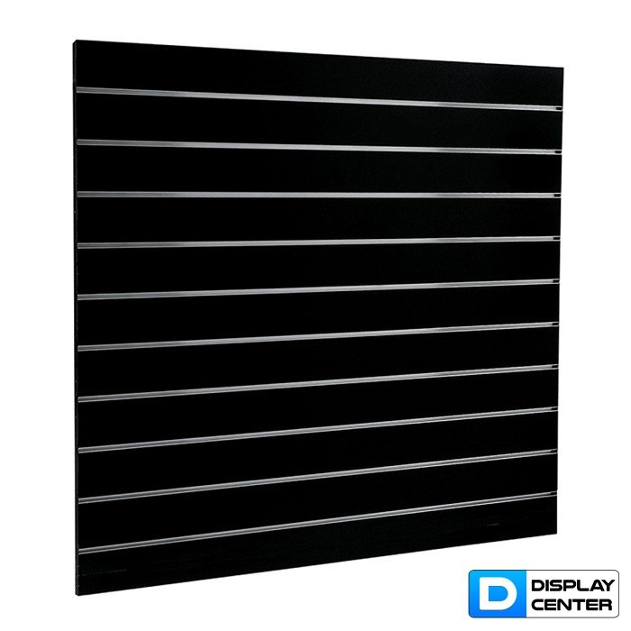 MDF Slatwall Lamellenwand - incl. Profiel 10cm - Shine Zwart 2 MDF Slatwall Lamellenwand - incl. Profiel 10cm - Shine Zwart