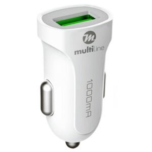 Multiline Smart Car Charger 1 Port - 1A - Blanc