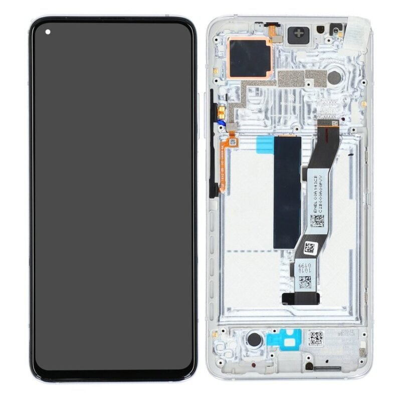 Écran LCD + Tactile Avec Cadre Xiaomi Mi 10T (M2007J3SY)/Mi 10T Pro (M2007J3SG) - 5600040J3S00 - Argent