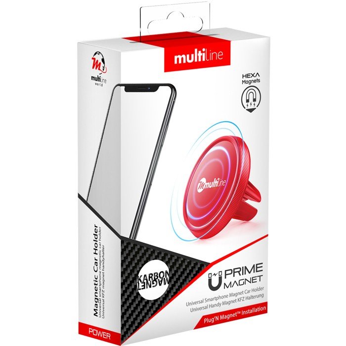 Multiline Prime Magnet Phone Holder - Karbon Rouge - MWCF90(R)EU 2 Multiline Prime Magnet Phone Holder - Karbon Rouge - MWCF90(R)EU