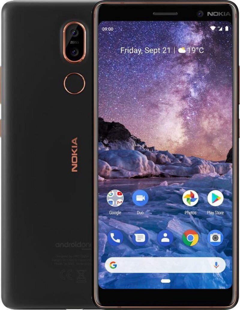 Nokia 7 Plus (TA-1046) - 64Go - Reconditionné Grade A (Utilisé) - Noir/Gold