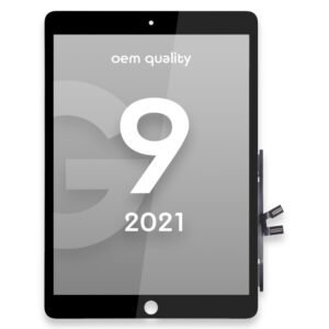 Vitre Tactile iPad 9 (10.2)  2021 -  Qualité OEM  Noir