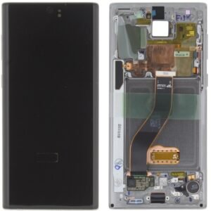 Écran LCD + Tactile Avec Cadre Samsung N970F Galaxy Note 10 Écran GH82-20818C/GH82-20817C Aura Glow/Argent