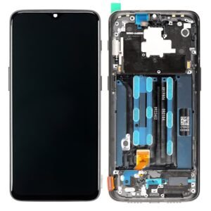 OnePlus 6T (A6013) Écran LCD + Tactile Avec Cadre  - Mirror Noir