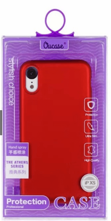 Apple Oucase iPhone XR Hard Case - Athens Series - Rouge 2 Apple Oucase iPhone XR Hard Case - Athens Series - Rouge