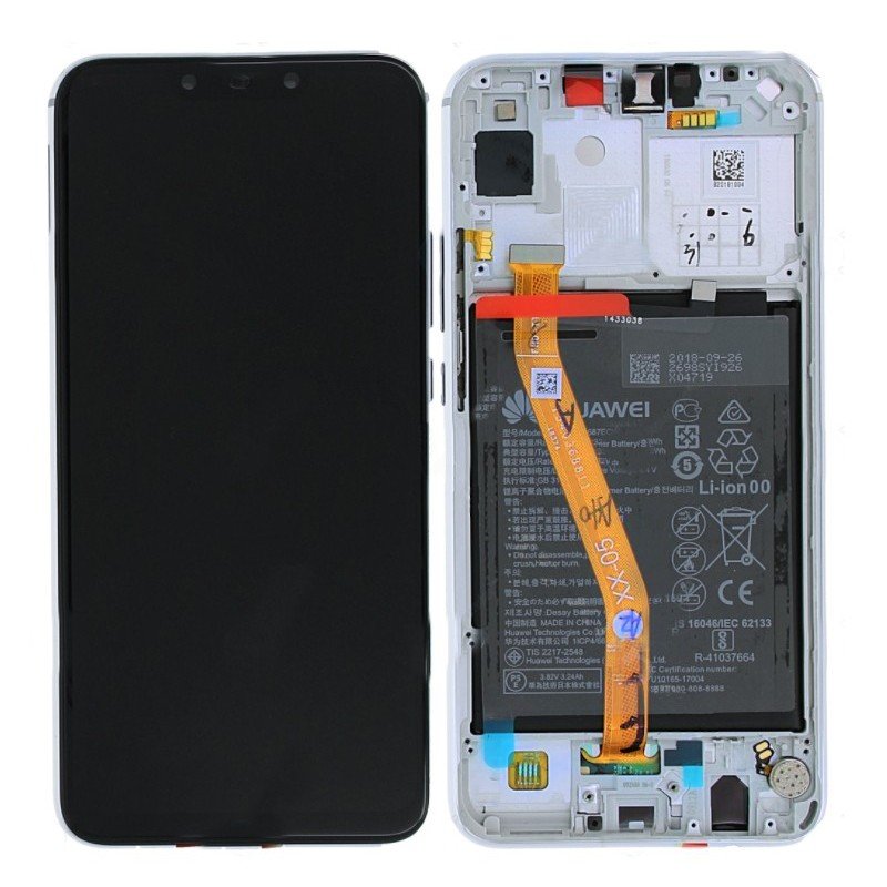 Écran LCD Tactile Avec Cadre Huawei P Smart+ (INE-LX1) - Incl. Batterie Et Pièces 02352BUK Blanc 2 Écran LCD Tactile Avec Cadre Huawei P Smart+ (INE-LX1) - Incl. Batterie Et Pièces 02352BUK Blanc