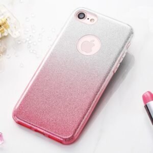 Fshang iPhone 7/iPhone 8/iPhone SE (2020) Coque TPU - Rose Gradient Series - Rose