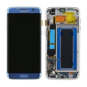 Écran LCD + Tactile Avec Cadre Samsung G935F Galaxy S7 Edge Écran GH97-18533G/GH97-18767G Coral Bleu