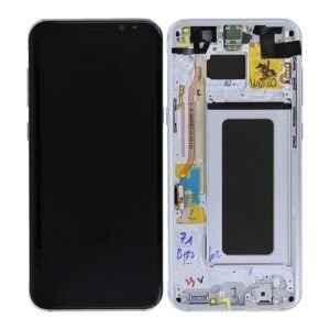Écran LCD + Tactile Avec Cadre Samsung G955F Galaxy S8 Plus - GH97-20470B/GH97-20564B - Arctic Argent