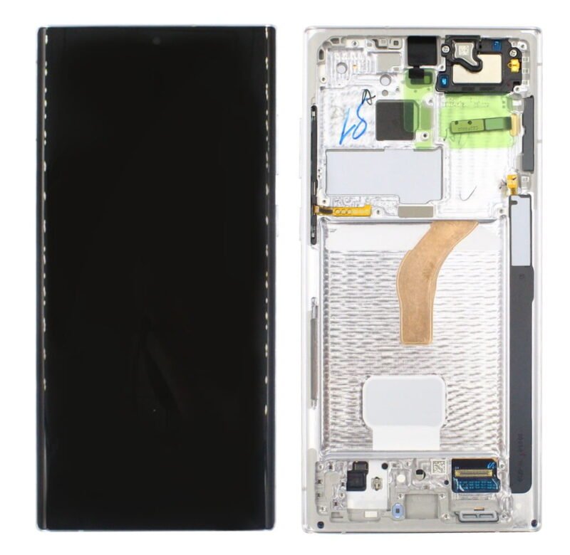 Écran LCD Tactile avec Cadre Samsung Galaxy S22 Ultra SM-S908B - GH82-27488C/GH82-27489C - Blanc 2 Écran LCD Tactile avec Cadre Samsung Galaxy S22 Ultra SM-S908B - GH82-27488C/GH82-27489C - Blanc