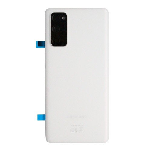 Cache arrière Samsung Galaxy S20 Fan Edition 4G SM-G780F/Galaxy S20 Fan Edition 5G SM-G781B GH82-24263B/GH82-24223B Blanc