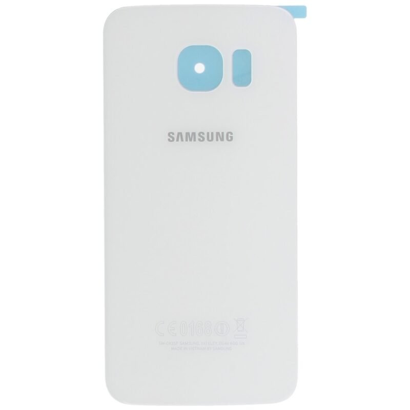 Cache arrière Samsung G925F Galaxy S6 Edge GH82-09602B Blanc