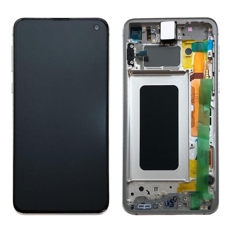Écran LCD Tactile avec Cadre Samsung G970F Galaxy S10e - GH82-18852B/GH82-18836B - Blanc